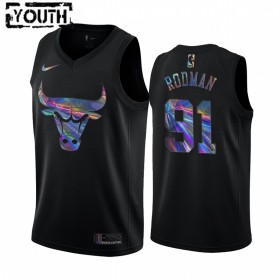 Dres Chicago Bulls Dennis Rodman 91 Iridescent HWC Collection Swingman - Dječji